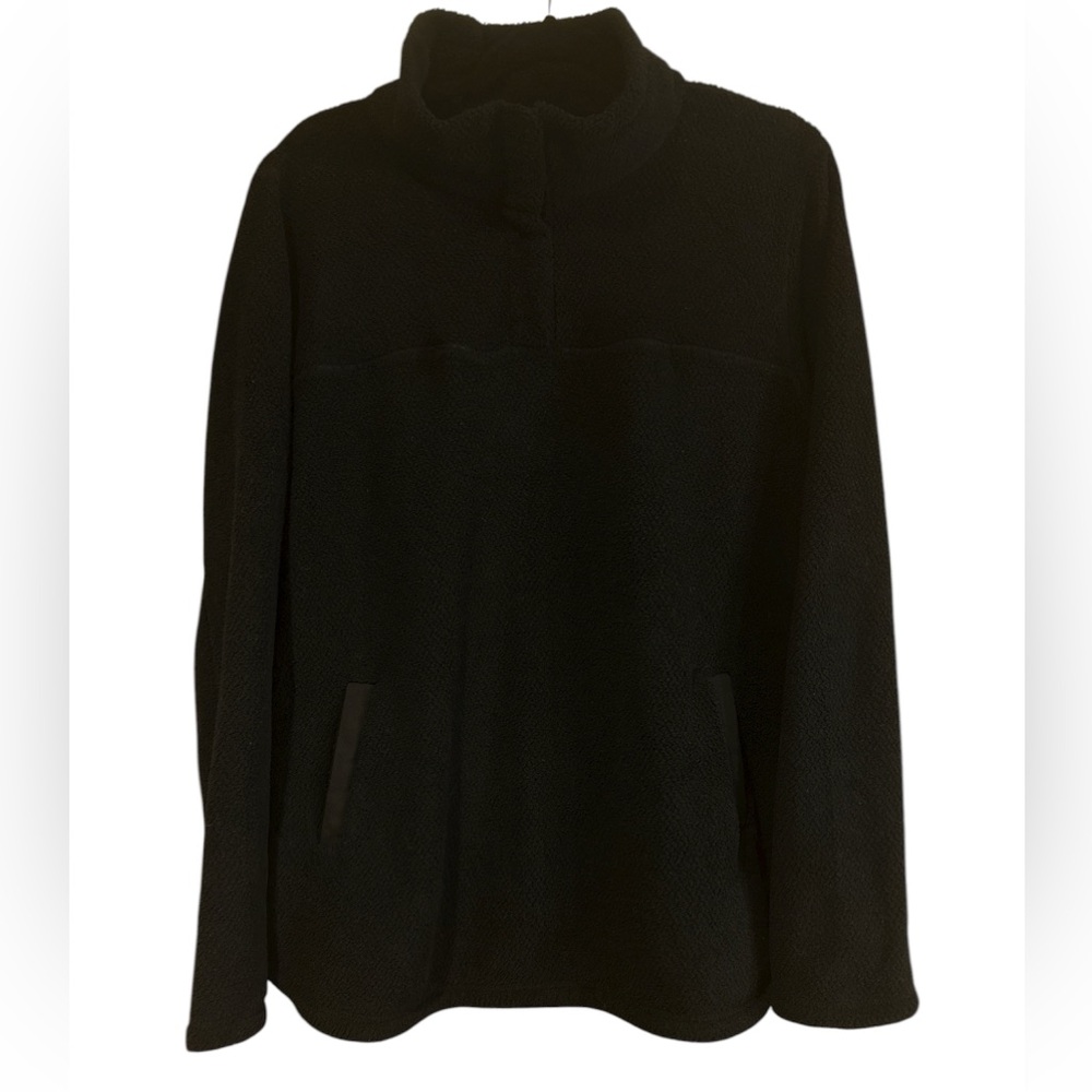 T.S. WOMENS PULLOVER BLACK FLEECE. SIZE - XXL